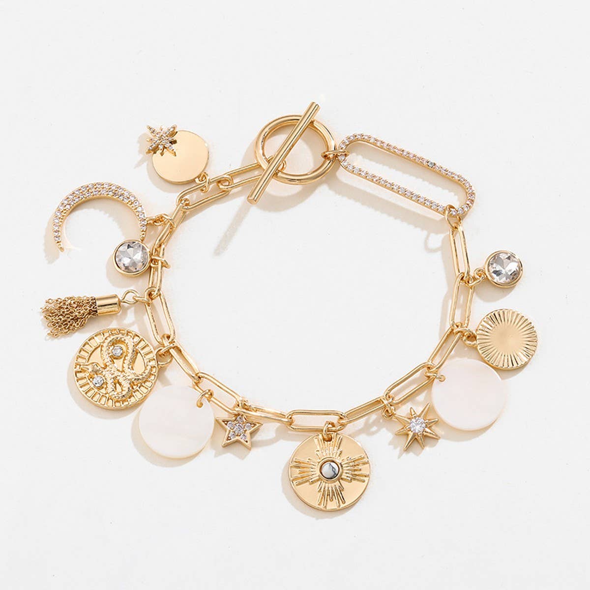 Womens Starry Sky Necklace Bracelet Earrings Set