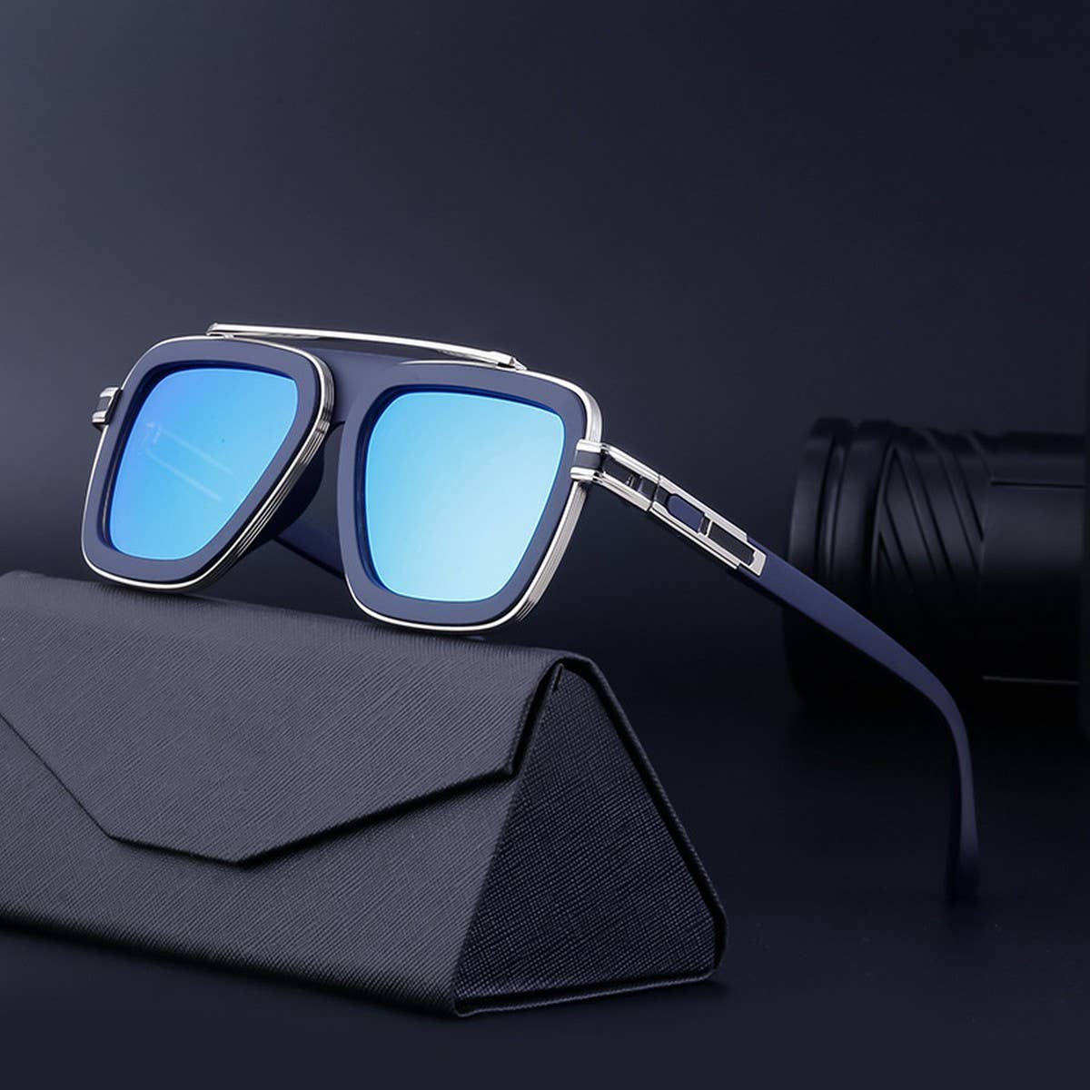 RETRO PUNK SQUARE FRAME SUNGLASSES_CWASG0590