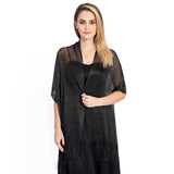 FASHIONABLE GOLD AND SILVER SILK SHAWL_CWASC1091