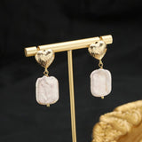 Womens High-End Natural Pearl Earrings