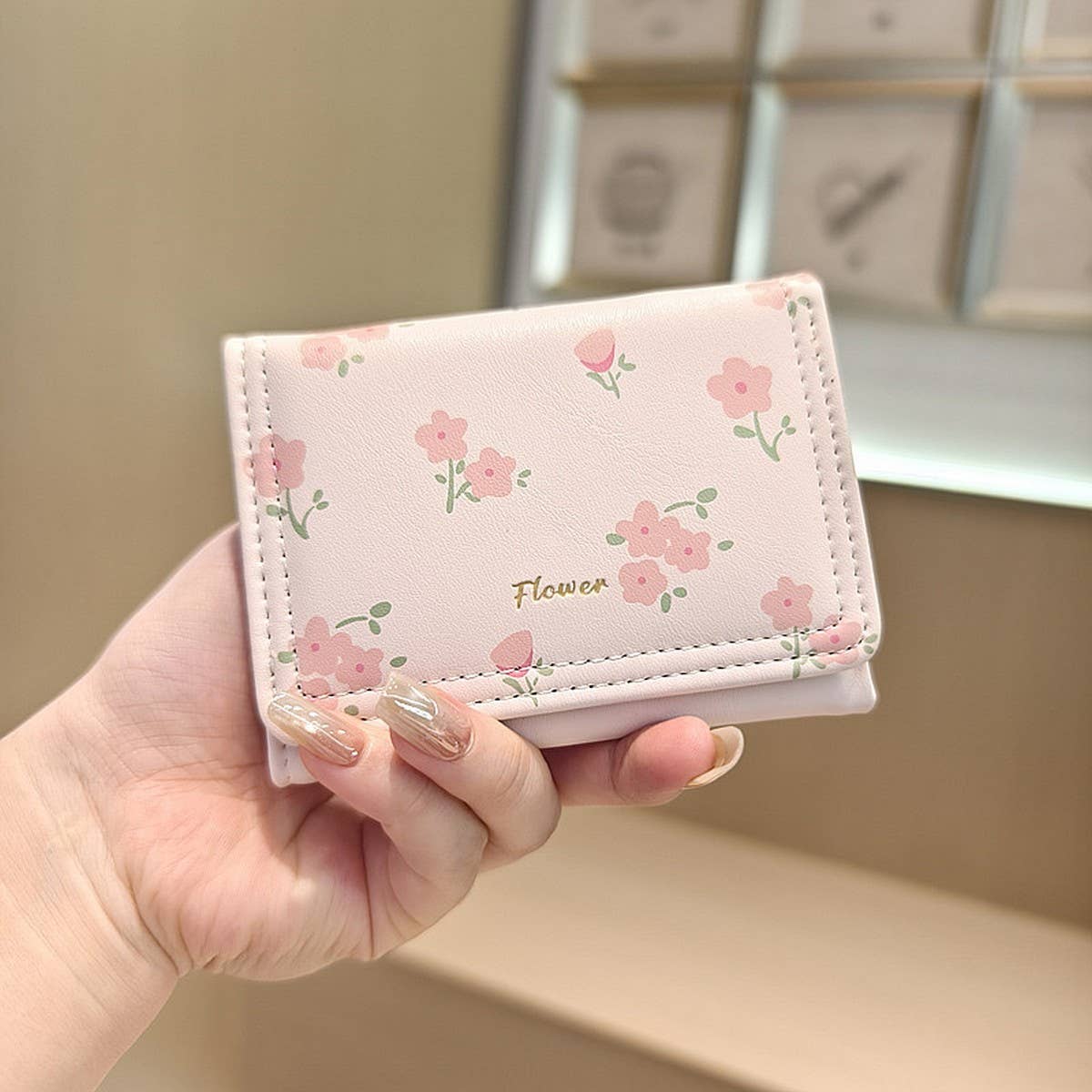 New Fresh Floral Mini 3-Fold Wallet_Cwab06260