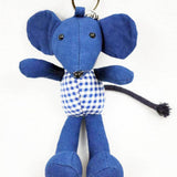 INDIGO DYE HANDMADE CLOTH ANIMAL DOLL SMALL ART_CWMM6036