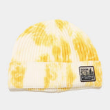 LABEL TIE DYED MELON SHAPED HAT KNITTED HAT_CWAH2076
