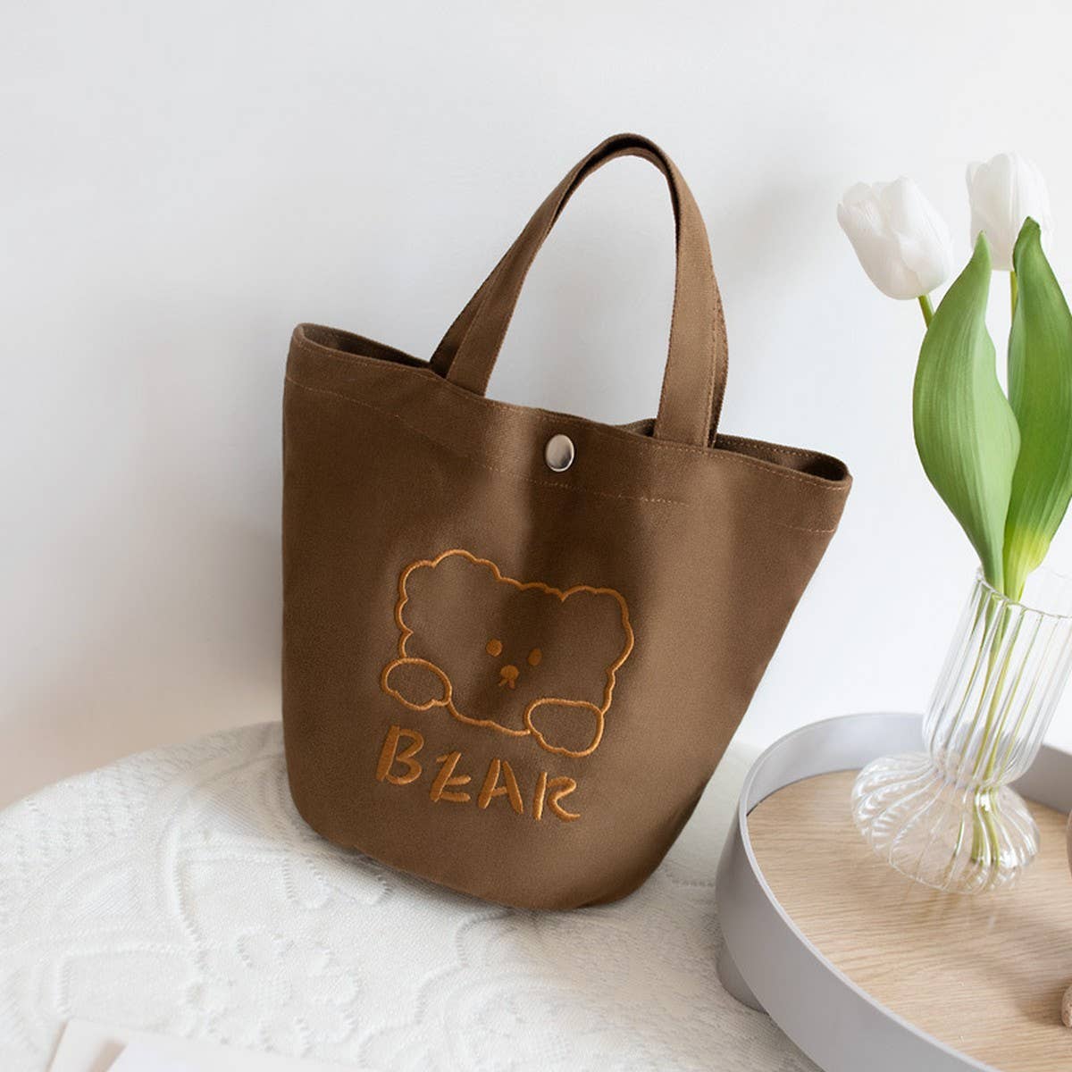 STUDENT LUNCH BAG EMBROIDERED CANVAS_CWAB5601