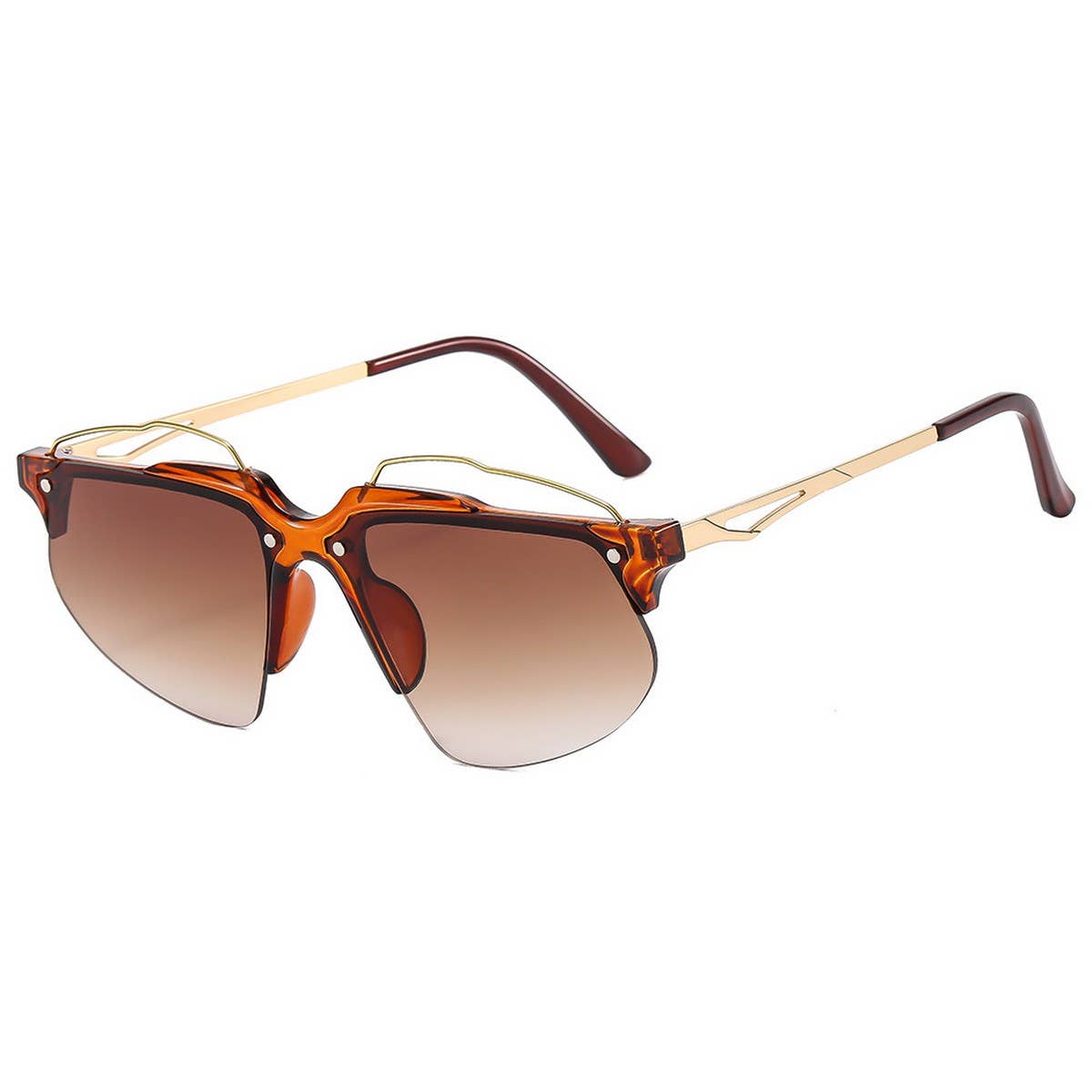 METAL BUTTERFLY WING SUNGLASSES FOR WOMEN_CWASG1167