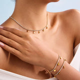 LUXURY 18K GOLD STAR HEART ZIRCON NECKLACE_CWAJE4829