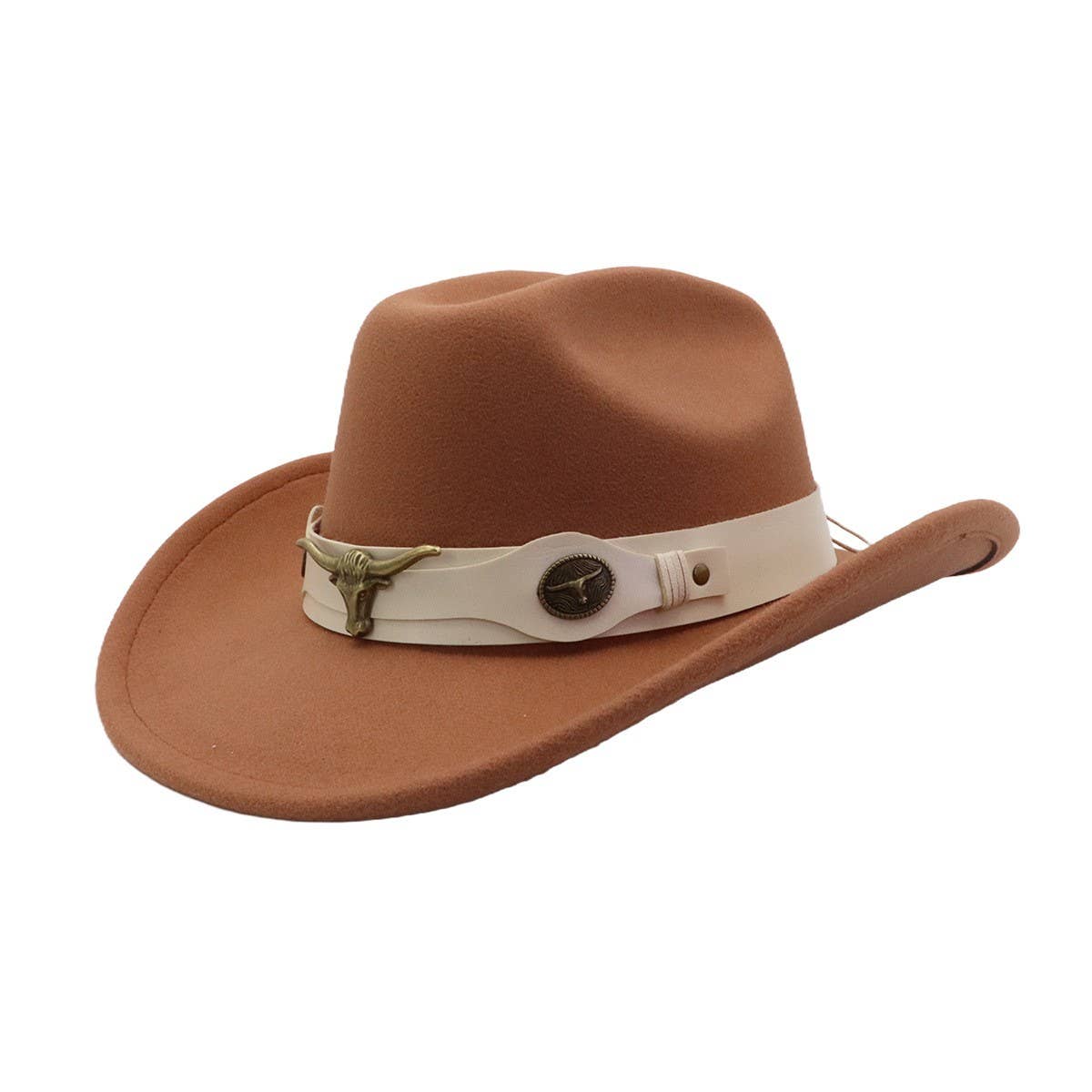 Unisex Wool Fedora Jazz Hat Western Ethnic Style_Cwah04427