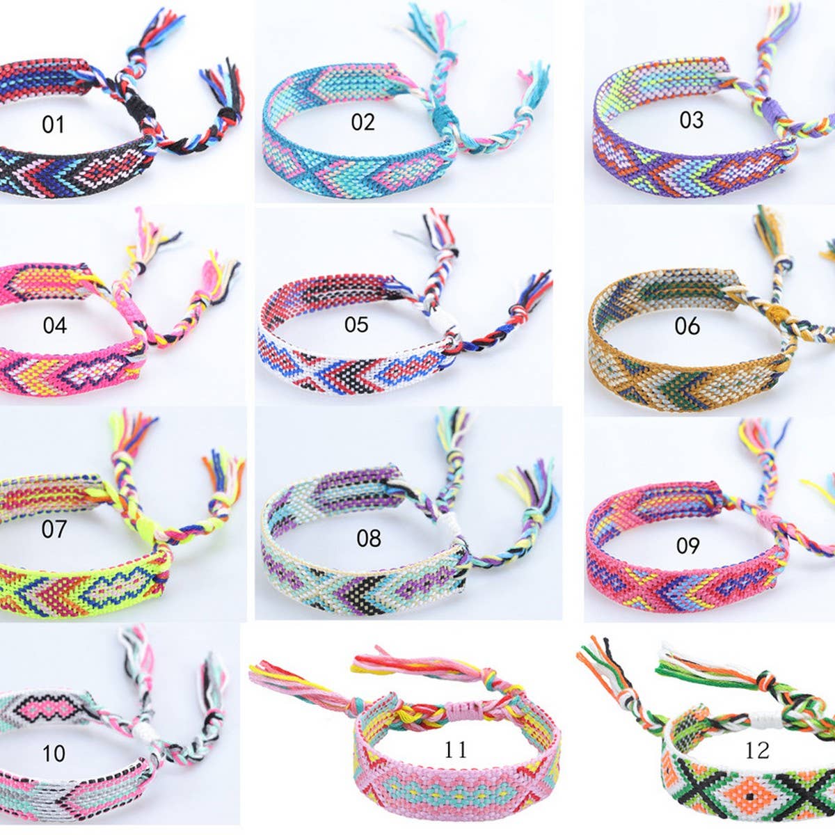 ETHNIC STYLE COLORFUL TASSEL WOVEN BRACELET_CWAJE0709