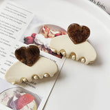 Cute Heart Acetate Hair Clip ? Sweet Side Claw_Cwaha07169