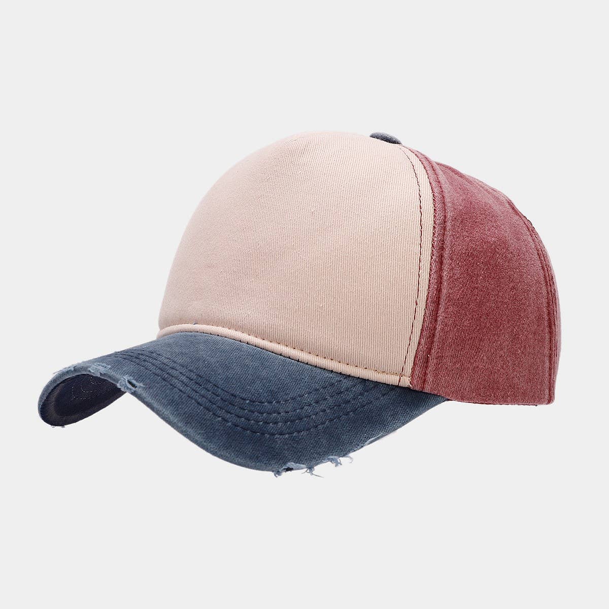Washed Cotton Ripped Baseball Cap, Golf Style Cwah1568