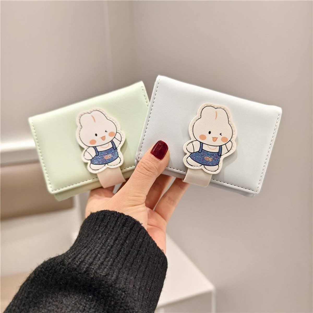 CARTOON CUTE RABBIT MINI SHORT WALLET_CWAB2557