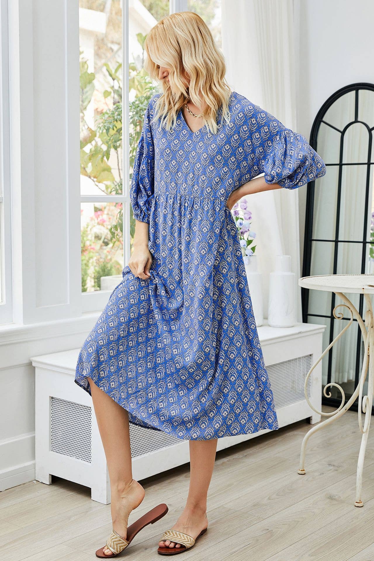 Temperament Commuter Mid-Waist Long Dress