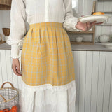 BOW LACE SKIRT AND HALF BODY APRON_CWMM5796