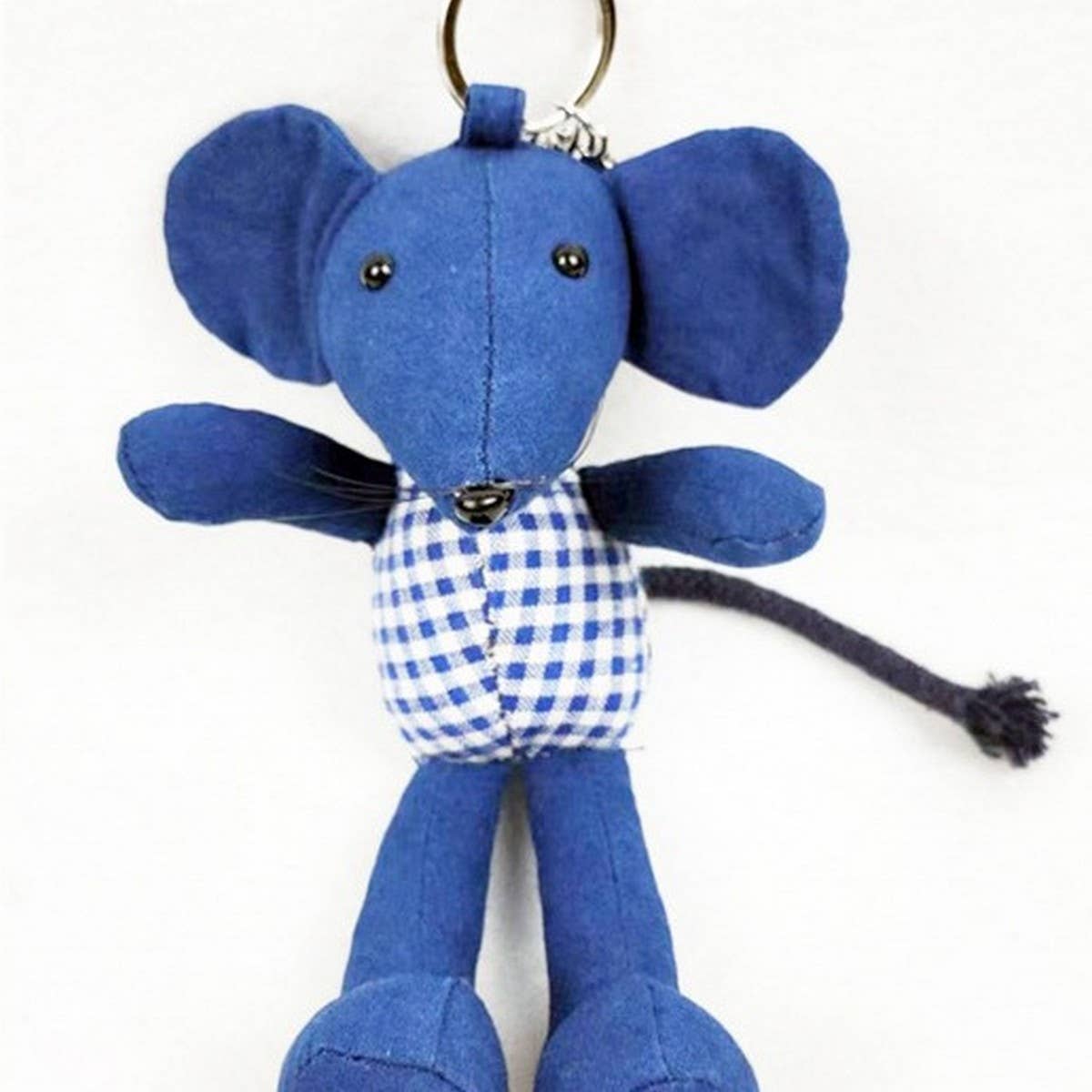 INDIGO DYE HANDMADE CLOTH ANIMAL DOLL SMALL ART_CWMM6036