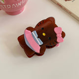 CUTE CARTOON CAT HAIR CLAW ACETATE HAIRPIN_CWAHA5707