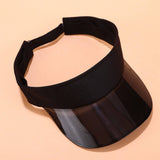 PVC VISOR HAT SUMMER SUNSHADE CAP FOR BEACH_CWAH3285