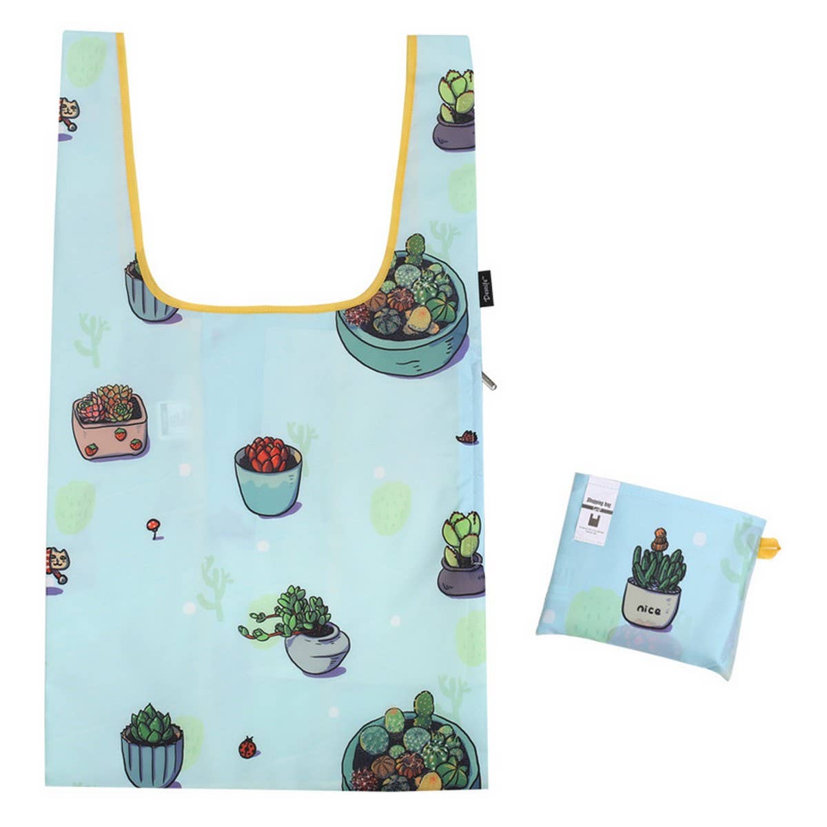 FOLDING DOUBLE SHOPPING BAG LARGE HANDBAG_CWAB1818