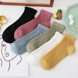 Women'S Solid Color Mesh Breathable Socks_Cwms2041