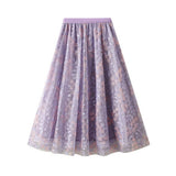 EMBROIDERED LAYERED TULLE SKIRT WITH ELASTIC WAIST_CWBMS0396