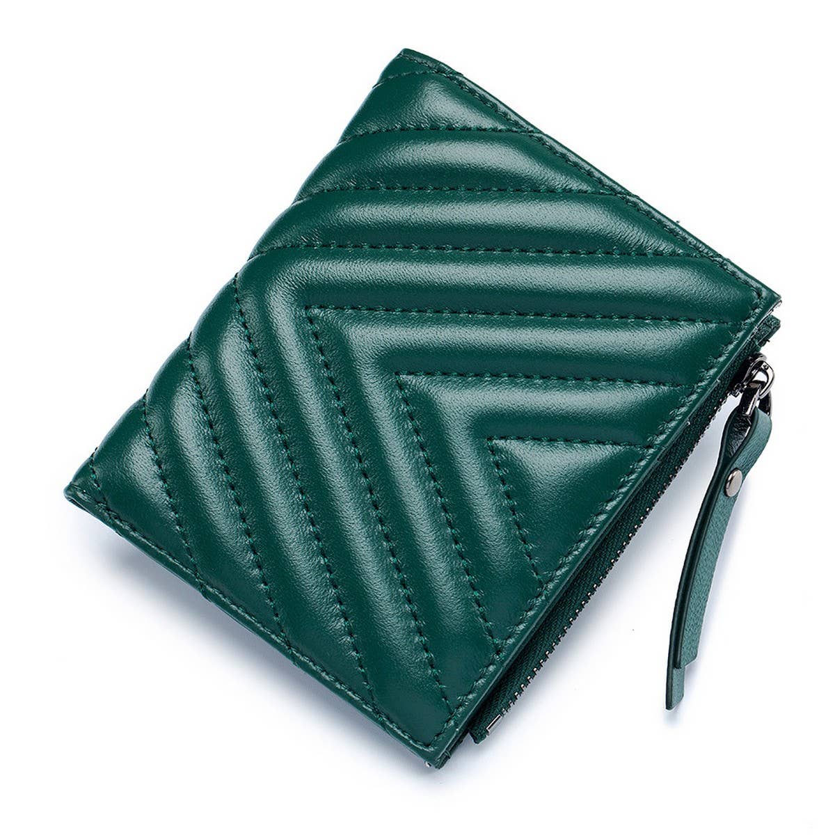 FASHION LEATHER EMBROIDERED SHORT FOLDING WALLET_CWAB3784