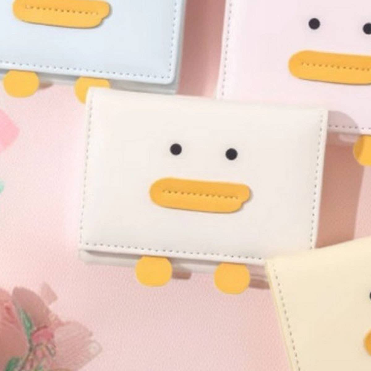 New Cute Yellow Duck Mini 3-Fold Wallet_Cwab06255