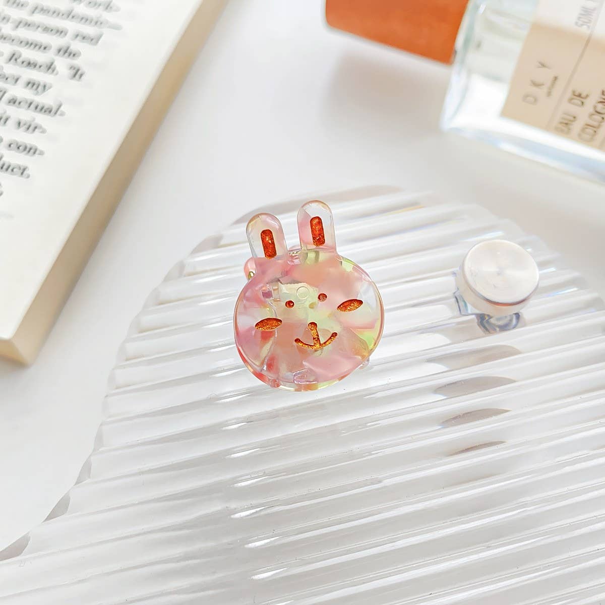 MINI BUNNY HAIR CLAW CUTE ACETATE BANGS CLIP_CWAHA0731