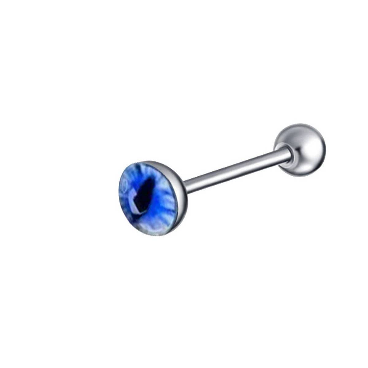 COLORFUL EYE TONGUE STUD STAINLESS STEEL PIERCING_CWMM9599