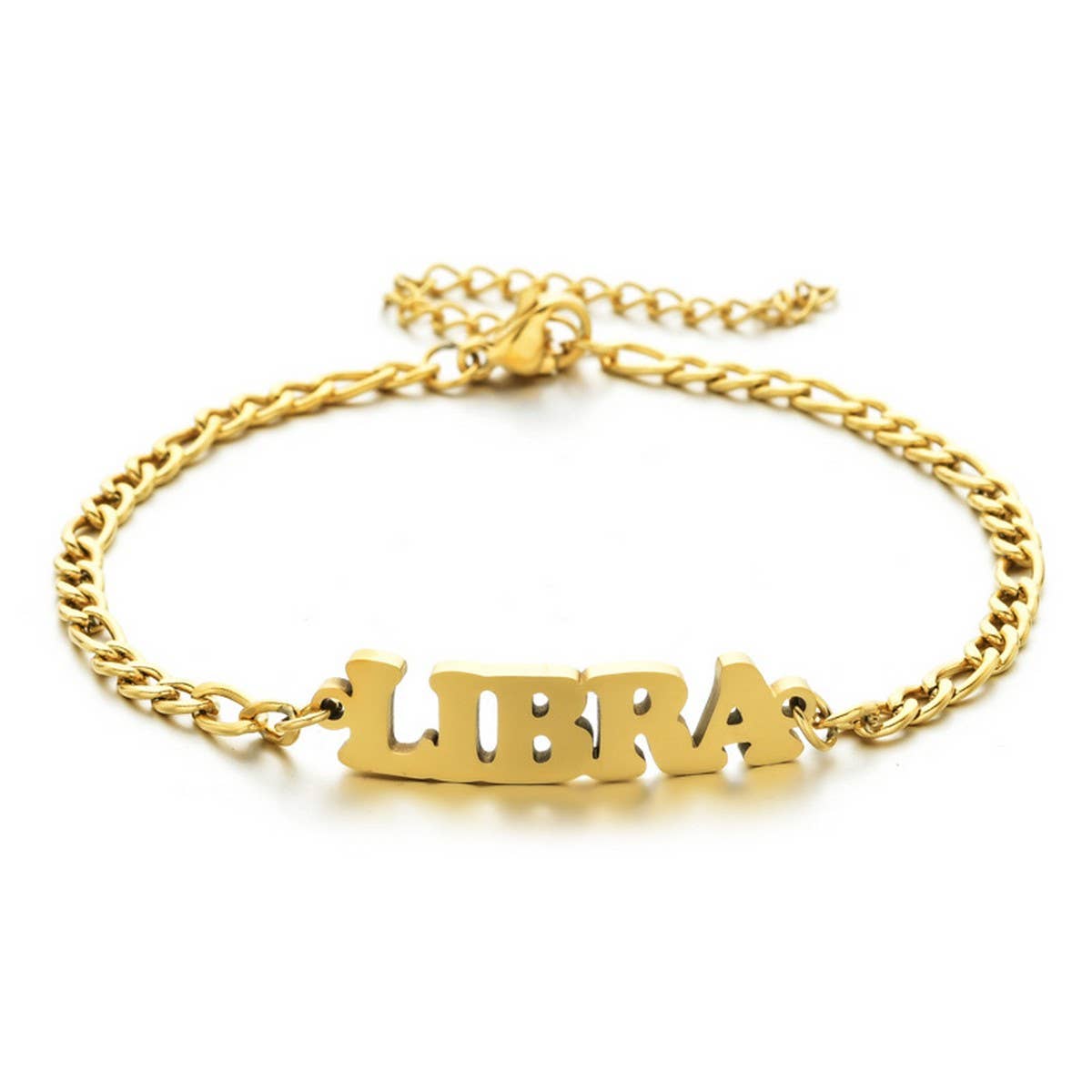 NEW STAINLESS STEEL ZODIAC PENDANT BRACELET_CWMM2716