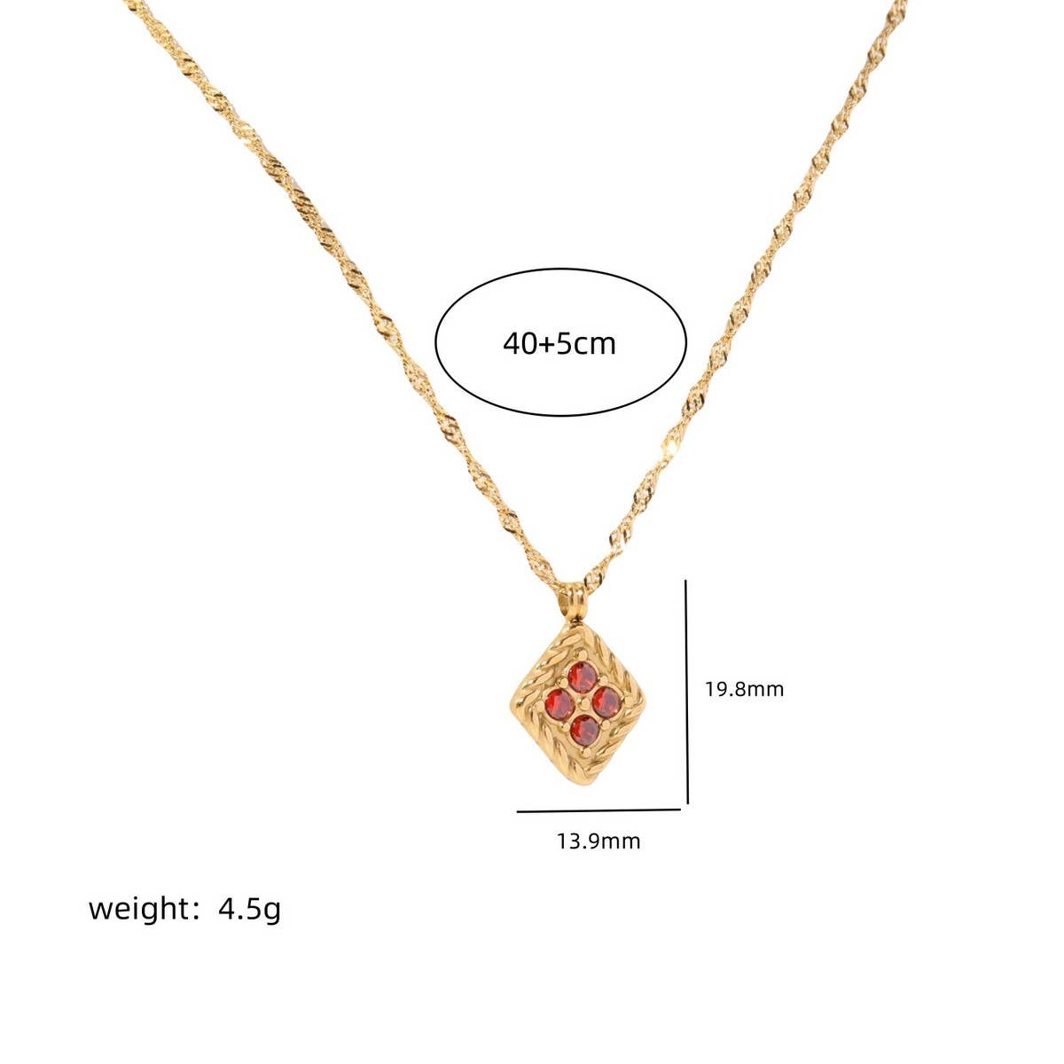 DECEMBER BIRTHSTONE COLORED ZIRCON NECKLACE_CWMM5652