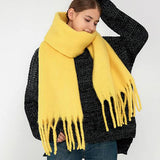 SOFT MOHAIR FEEL SCARF COZY WINTER WRAP_CWASC0323