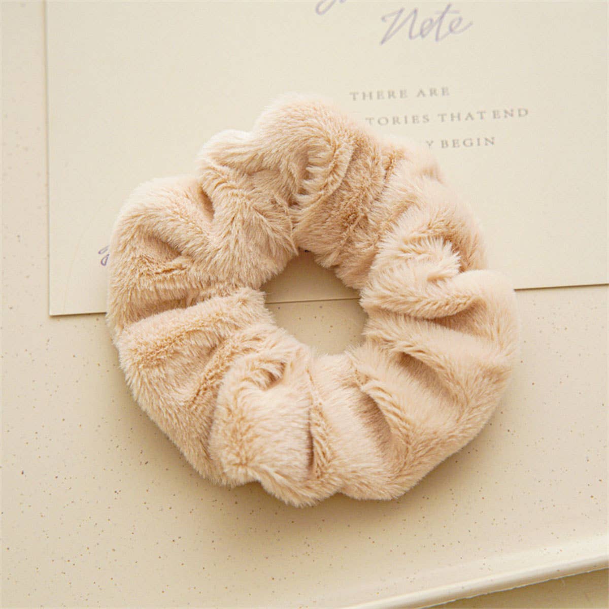FUZZY HAIR SCRUNCHIES FOR WINTER_CWAHA0381