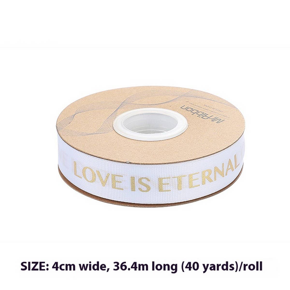 GOLD STAMPED THREADED RIBBON DIY BOW RIBBON_CWMM5778