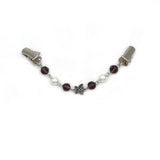 NEW CRYSTAL PEARL BUTTERFLY CHAIN SHAWL CLIP_CWMM2195