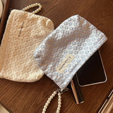Pearl Handle Cosmetic Bag Sweet Wallet Hand Pouch_Cuab00675