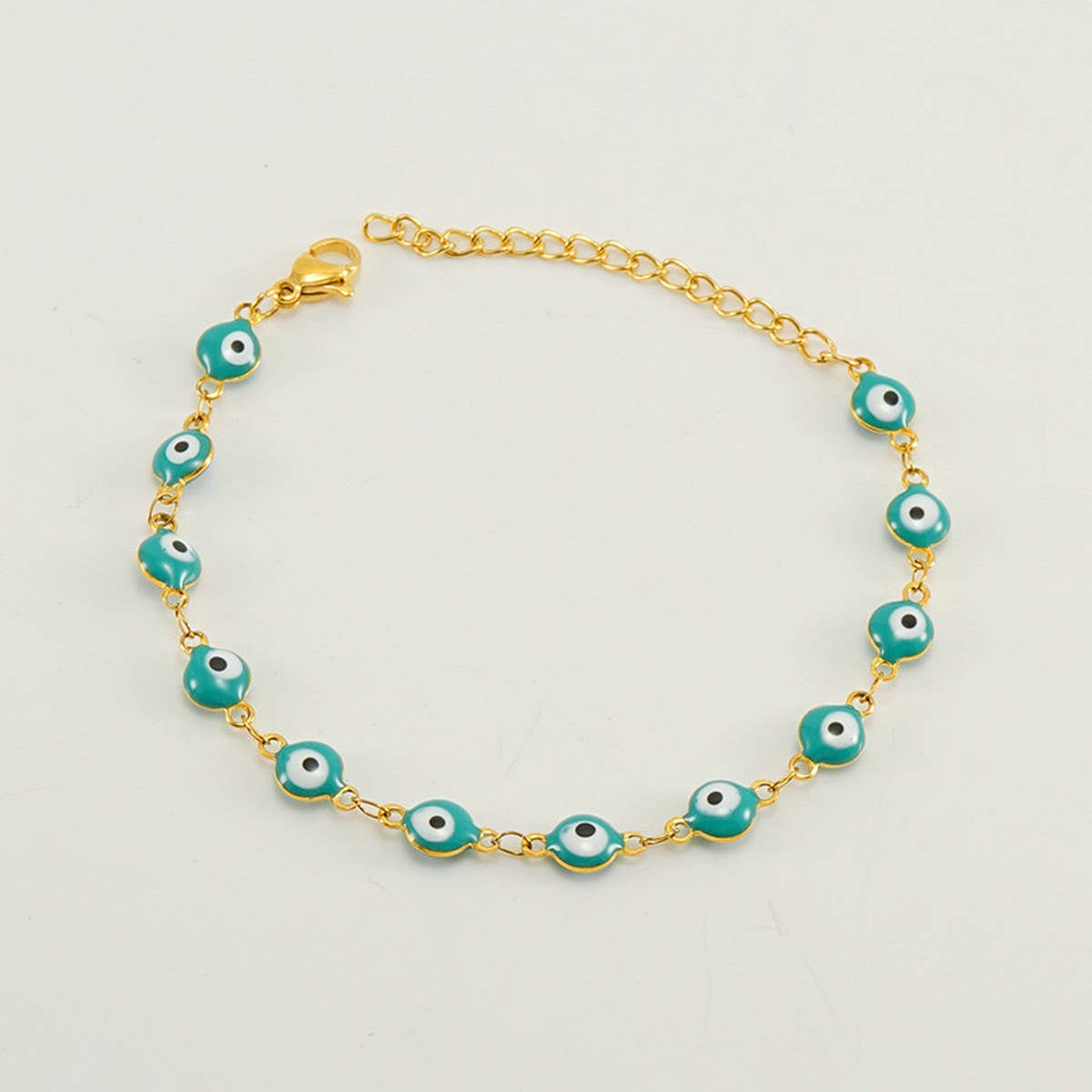 Cwaje1958_Fashion Titanium Steel Round Eye Bracelet