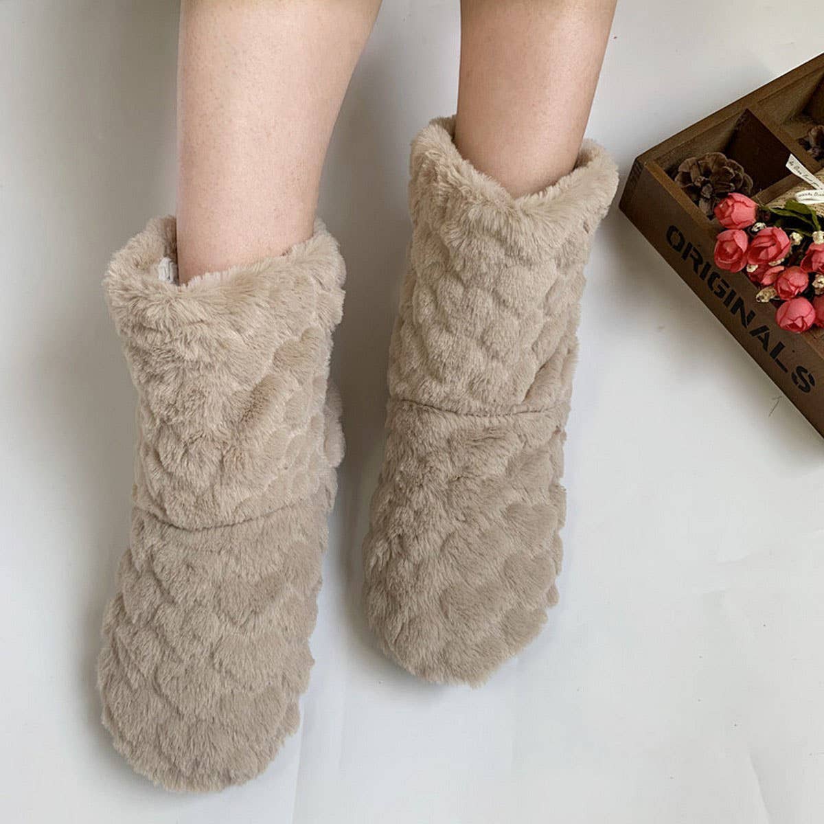 Winter Adult Thickened Couple Floor Socks Slippers_Cwms1203