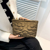 Winter Simple Flower Cotton Cosmetic Bag_Cwab4401