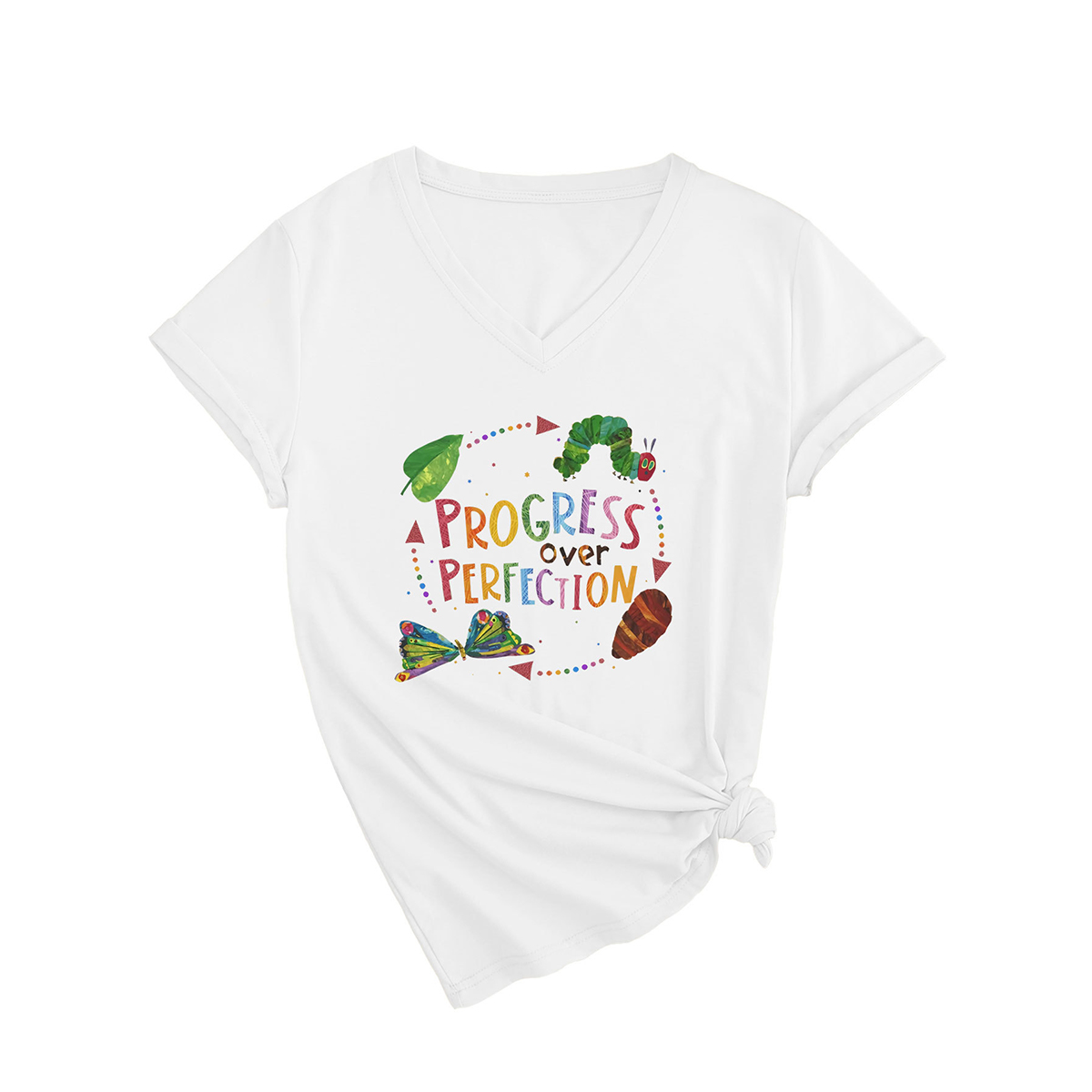 SLIM FIT WOMEN S TEE PROGRESS OVER PERFECTION _CWTTSL0501