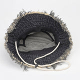 Vintage Washed Raw Edge Gradient Bucket Hat_Cwah1133