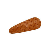 MINIMALIST BOHO WOVEN PU LEATHER SIDE HAIR CLIP_CWAHA6360