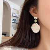 2024 NEW OIL PAINTING FLOWER ART EARRINGS_CWAJE1632