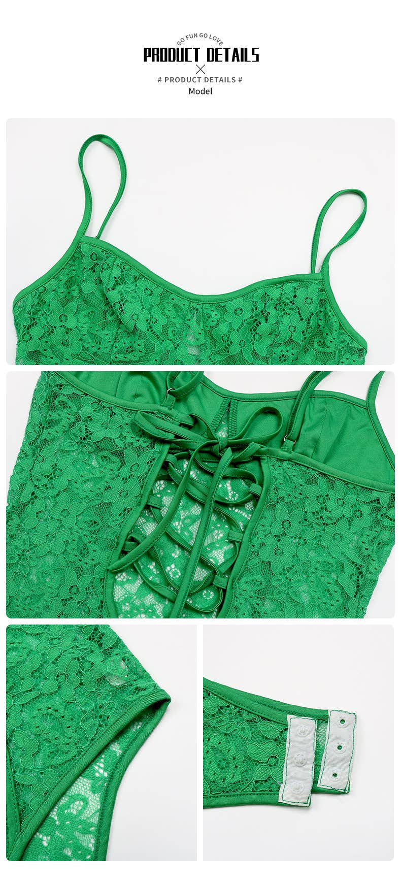 Strap Lace Patchwork Jumpsuit