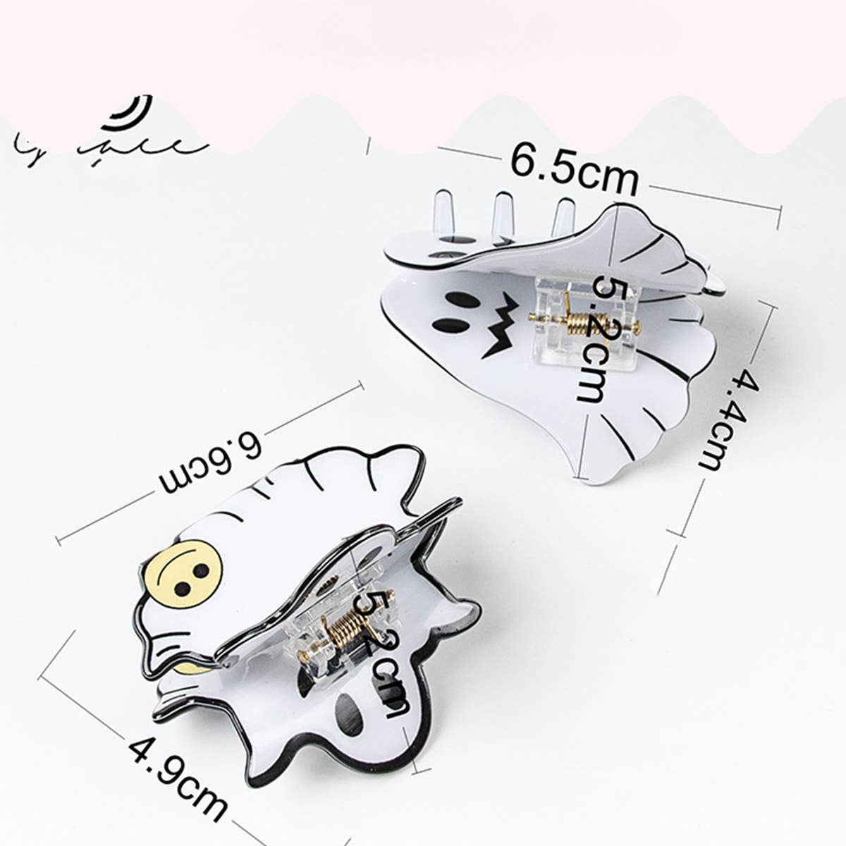 GHOST HALLOWEEN FASHIONABLE HAIR CLIP_CWAHA1454