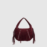 Vintage Suede Tassel Zipper Shoulder Bag_Cwab5700