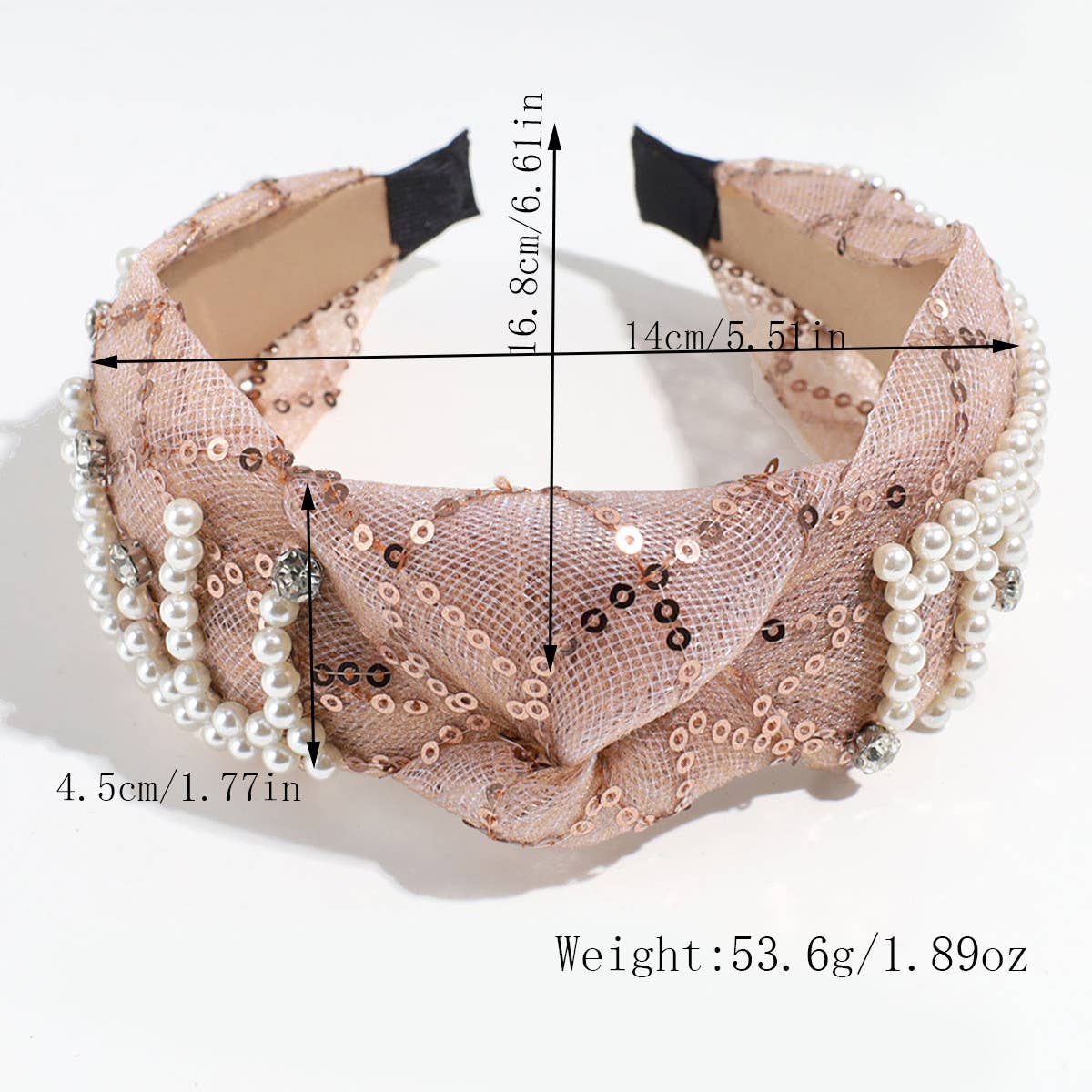 HIGH HEAD PRESSURE MESH KNOTTED HEADBAND_CWAHA2313