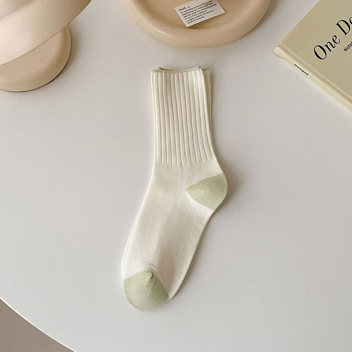 AUTUMN AND WINTER COLOR MATCHING MID CALF SOCKS_CWMS0902