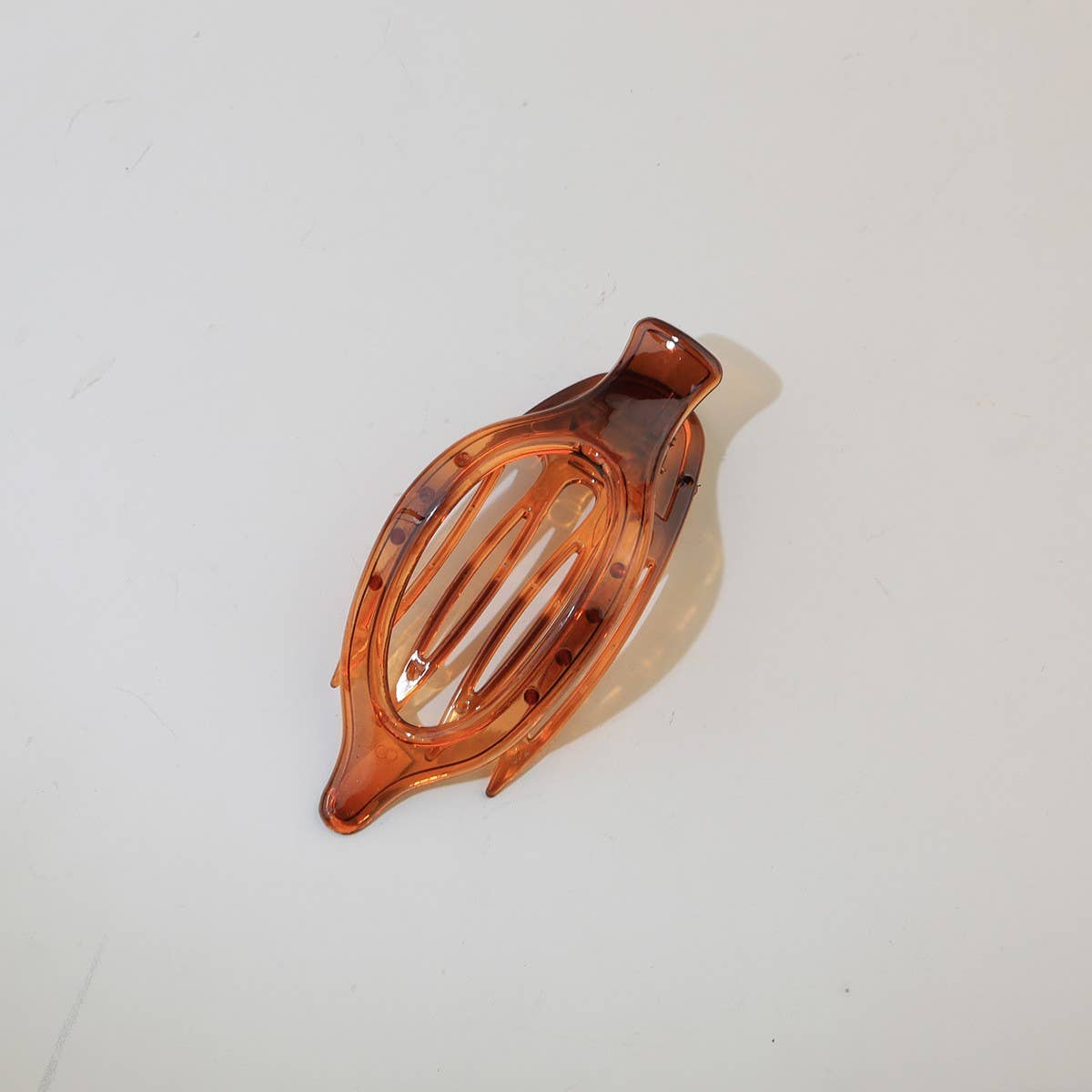 Glossy Matte Oval Hair Clip-Large Duckbill Style_Cwaha07479