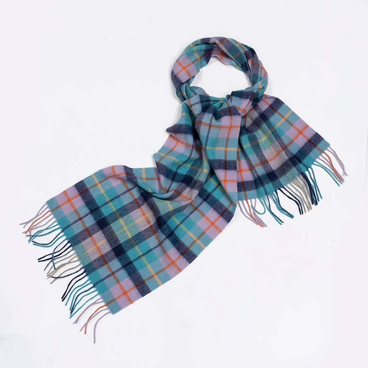 100% WOOL PLAID SCARF UNISEX WARM WINTER WRAP_CWASC2346
