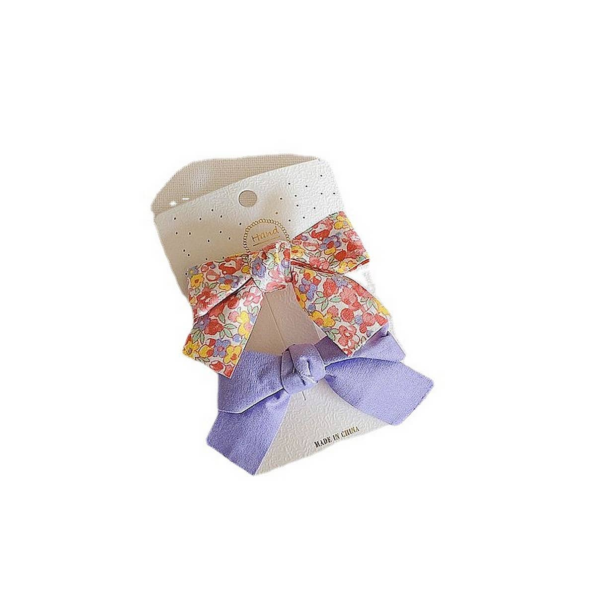 CHILDRENS FRESH FLORAL BOW HAIRPIN_CWAHA1842