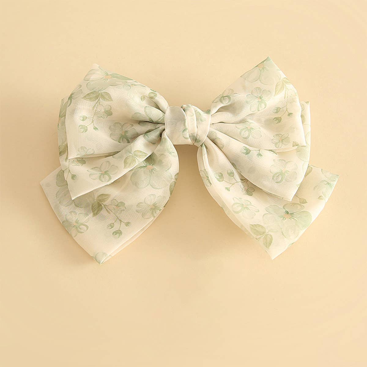 SMALL FRESH PRINT BIG BOW HAIRPIN_CWASC1057